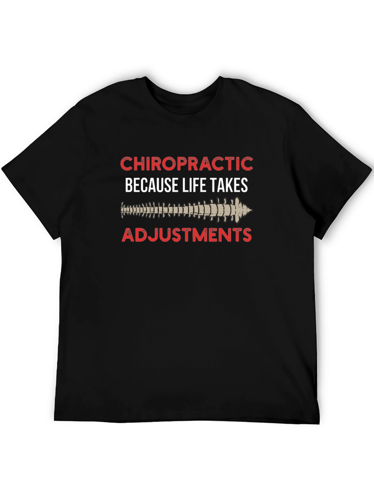 Chiropractic Adjustment Black T-Shirt