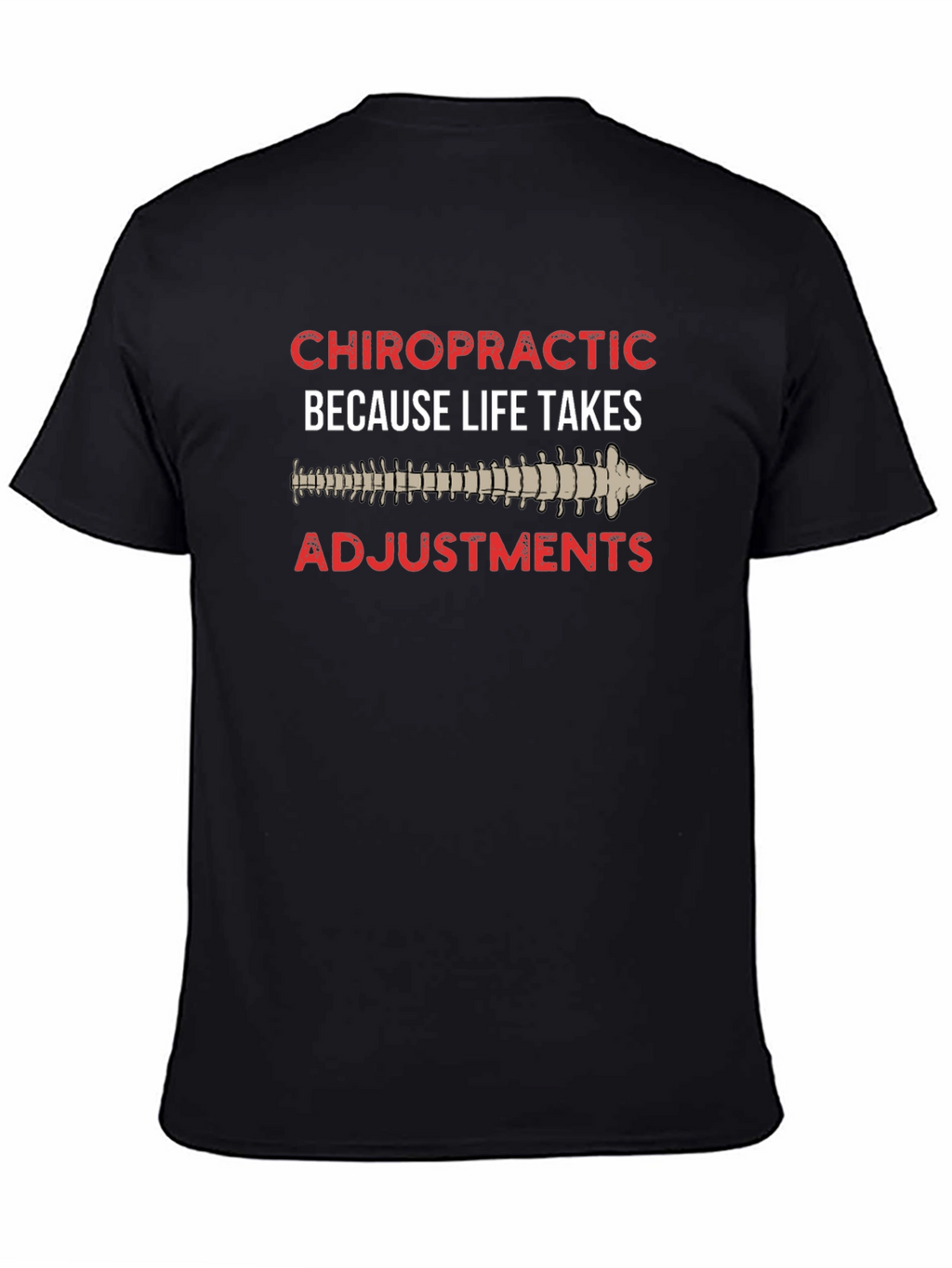 Chiropractic Adjustment Black T-Shirt