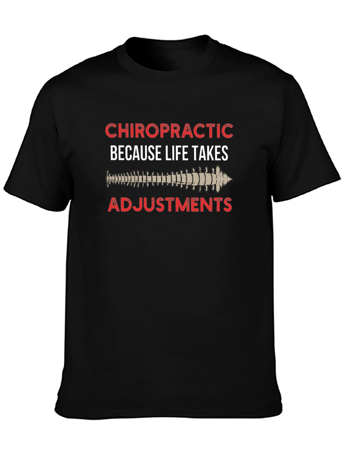 Chiropractic Adjustment Black T-Shirt