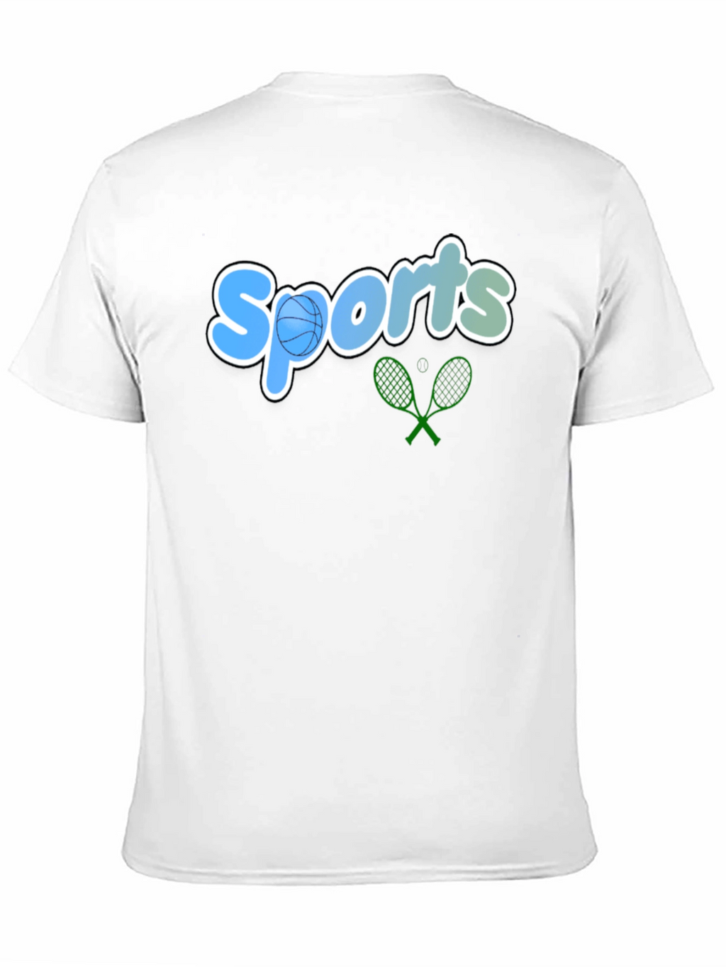 Sports Graphic Tee - Black Casual T-Shirt