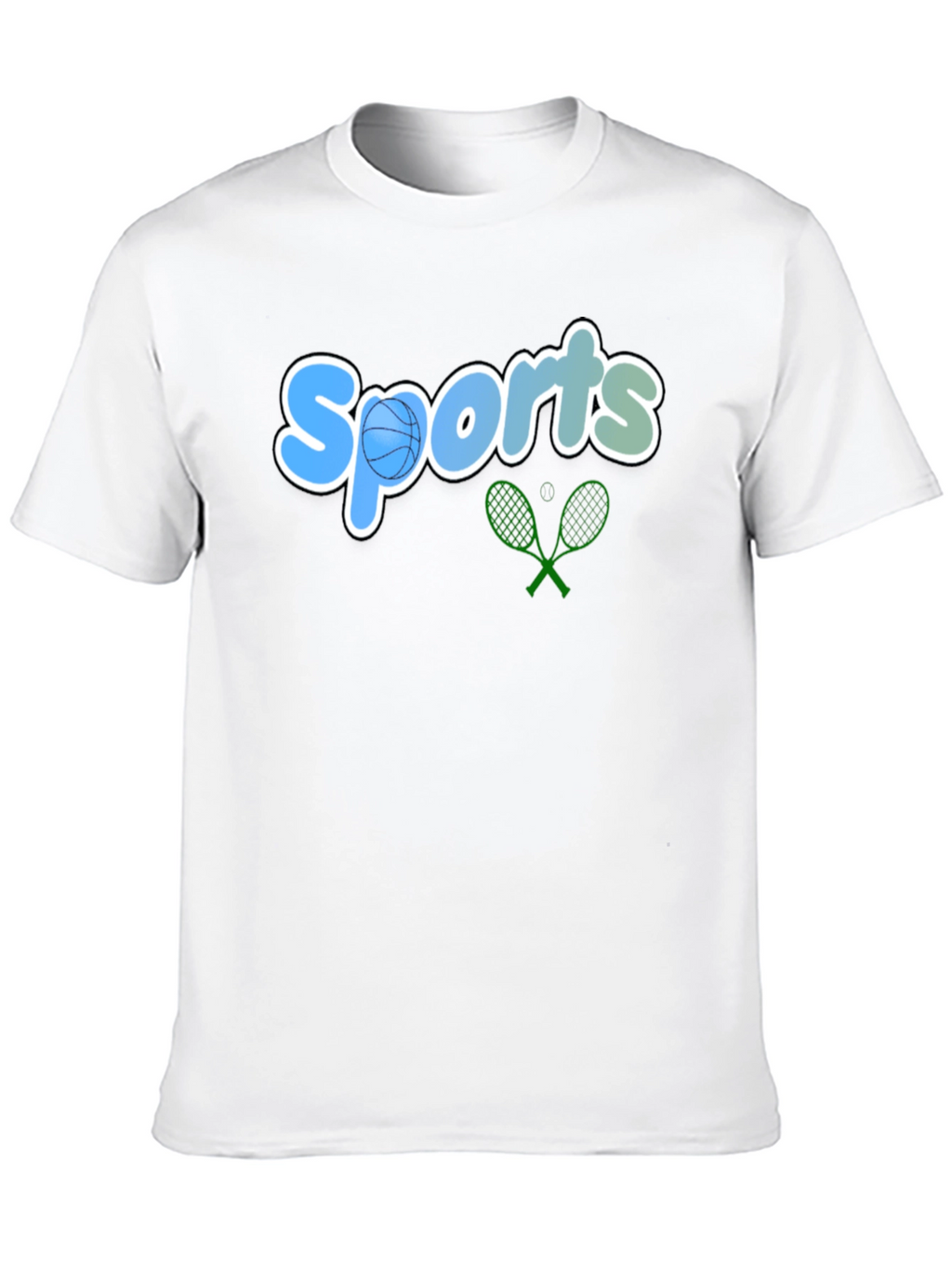 Sports Graphic Tee - Black Casual T-Shirt