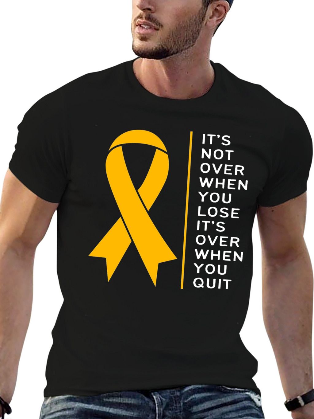 Inspirational Quote Ribbon Graphic Tee