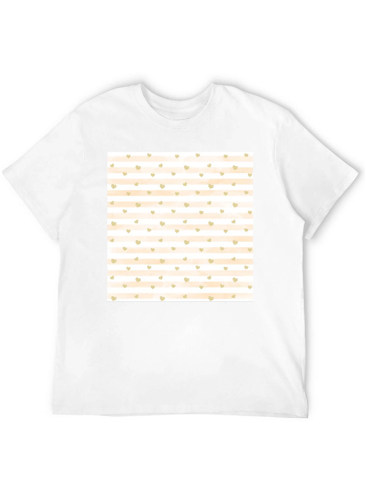 Striped Heart Tee