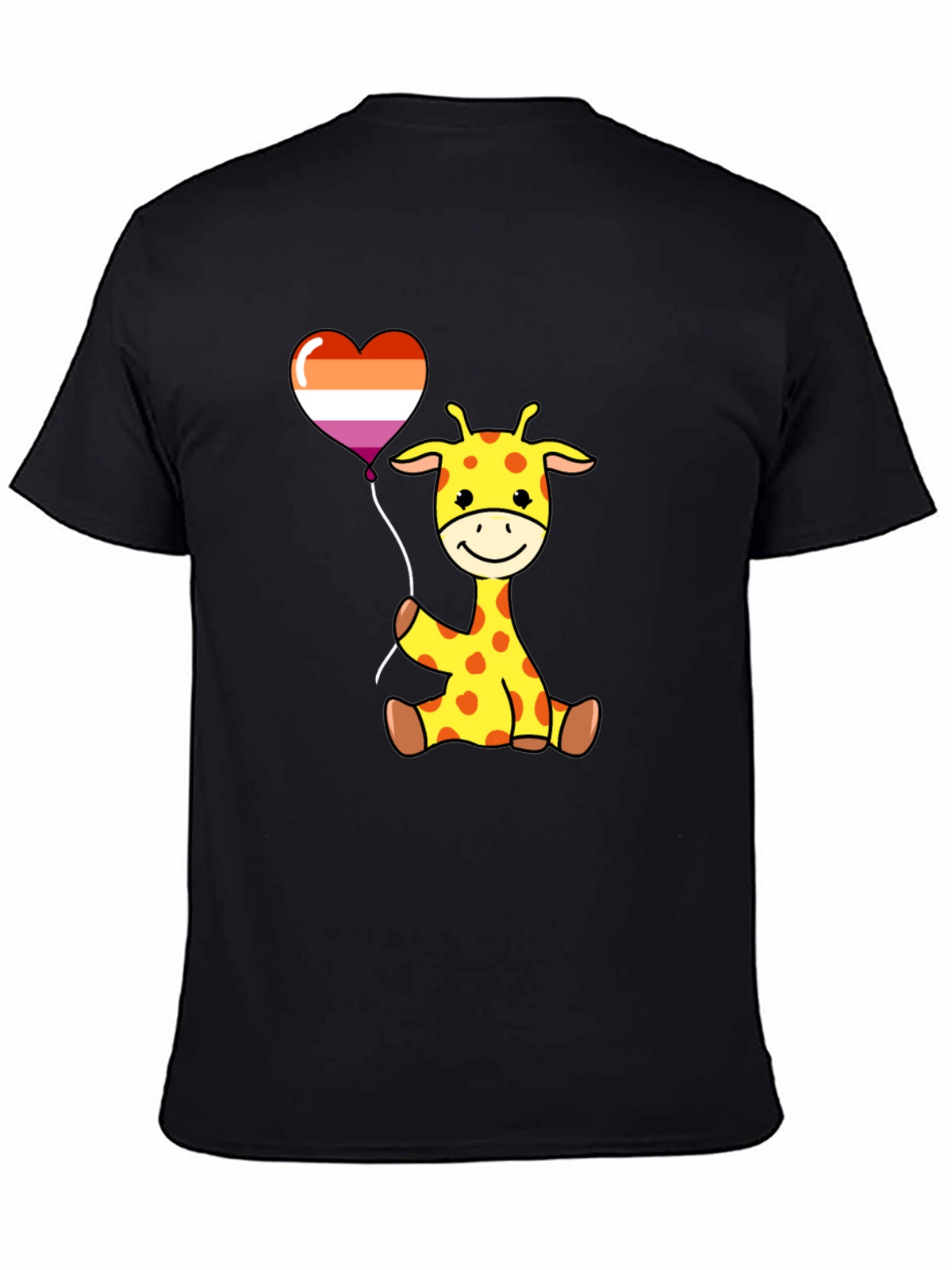Giraffe Lesbian Pride Heart Balloon T-Shirt