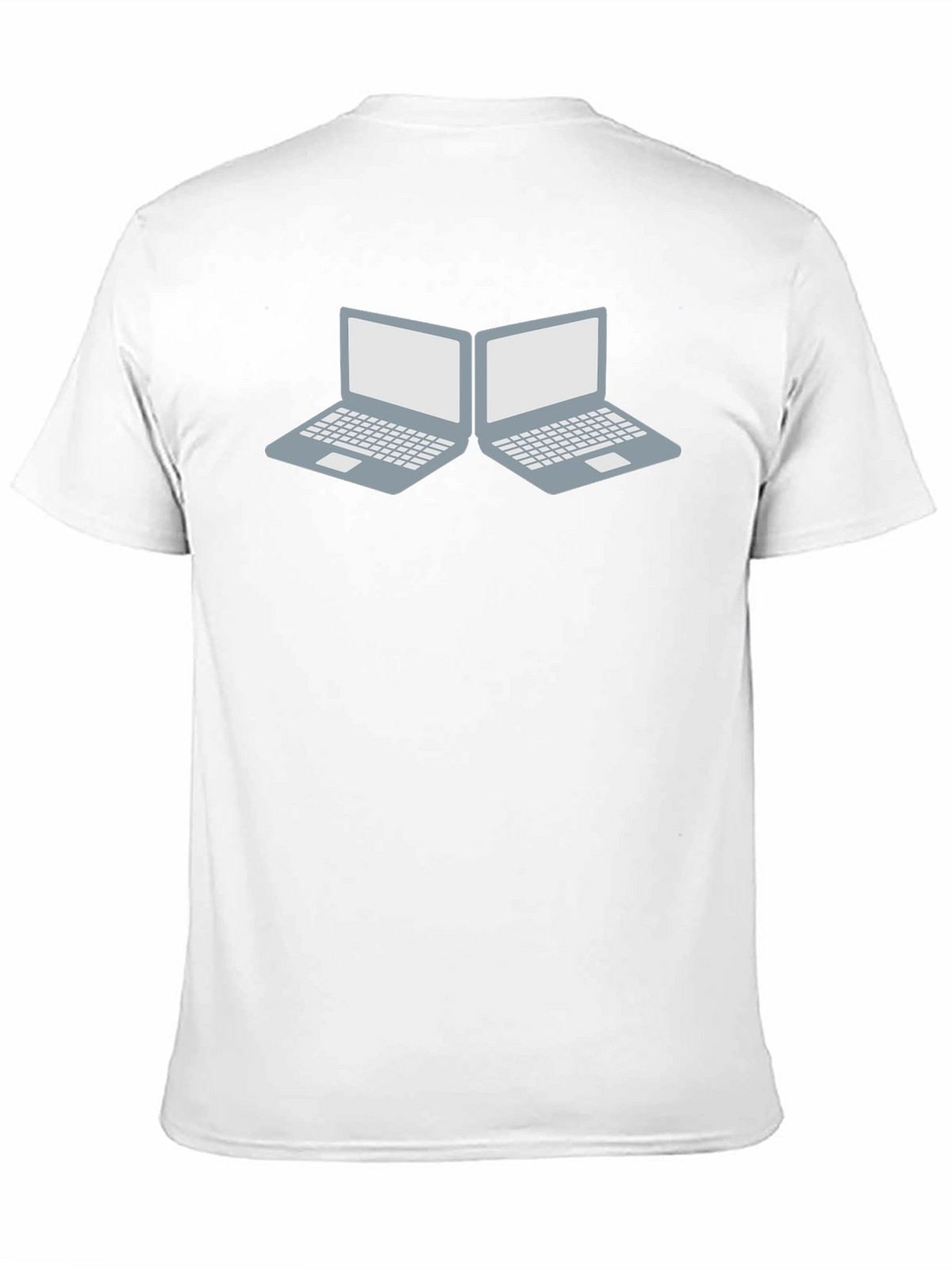 Laptop Duo Graphic Tee - Tech Enthusiast Style