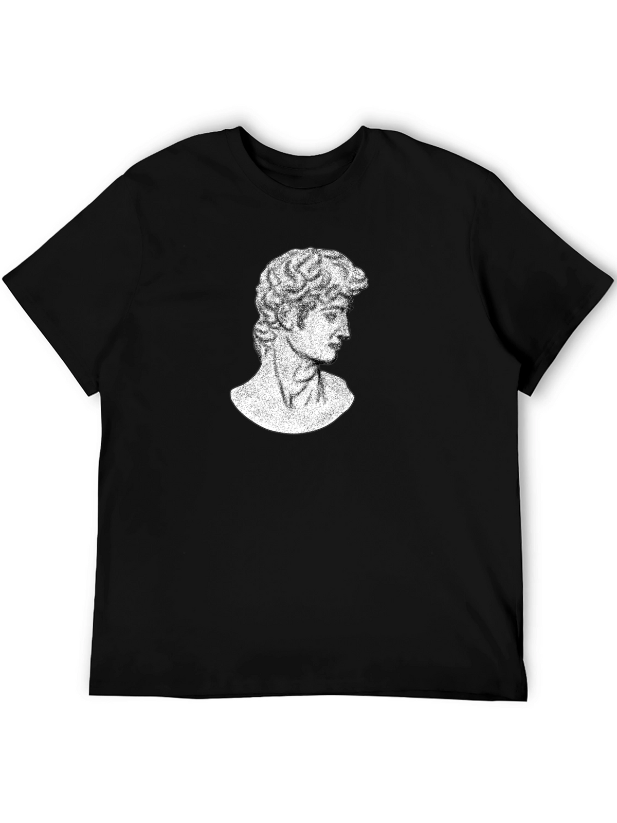David Bust Graphic Tee - Black Casual T-Shirt