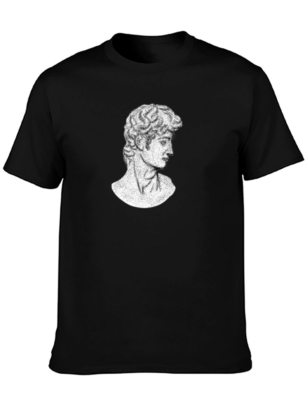 David Bust Graphic Tee - Black Casual T-Shirt