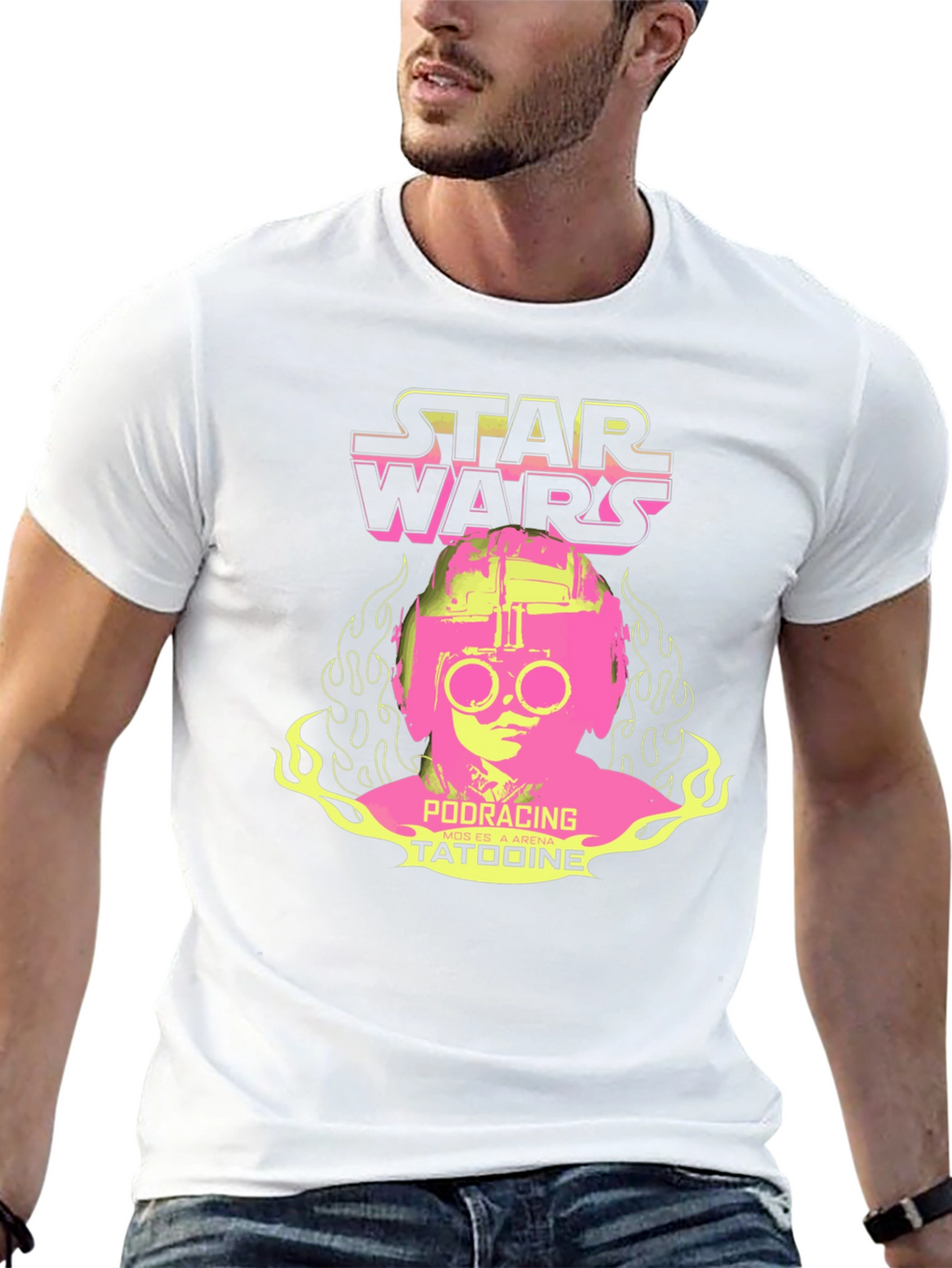 Star Wars Podracing Tatooine Black T-Shirt
