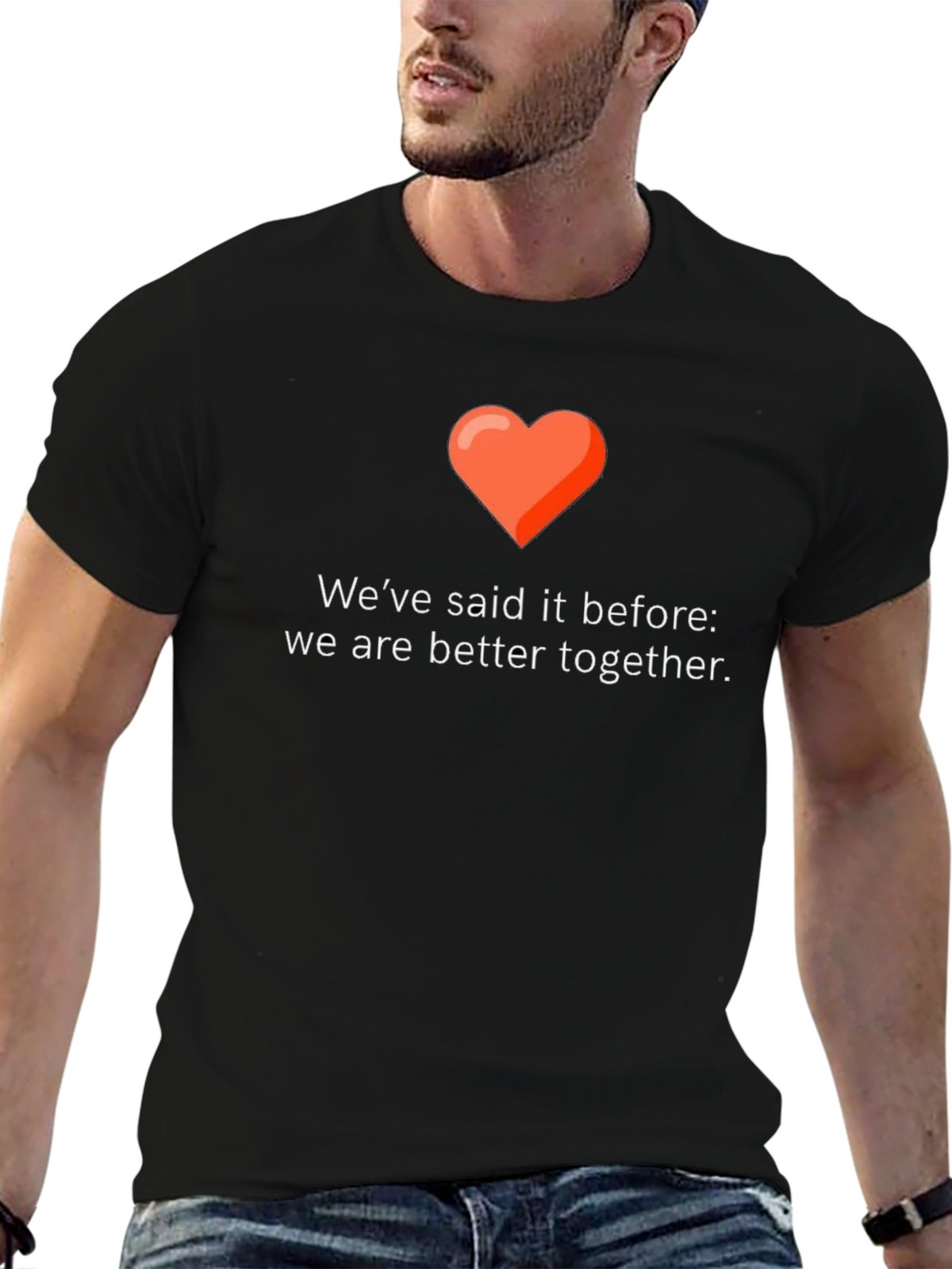 Better Together Graphic Tee - Love & Unity Design