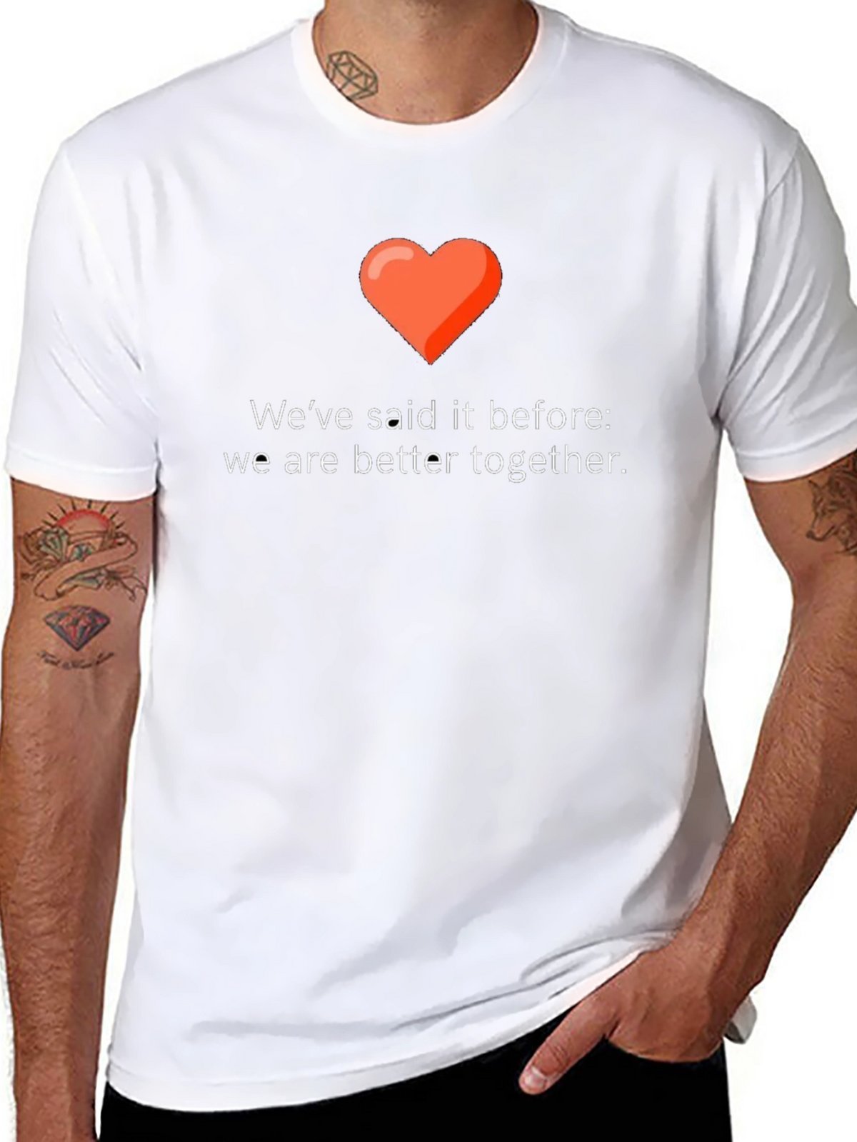 Better Together Graphic Tee - Love & Unity Design