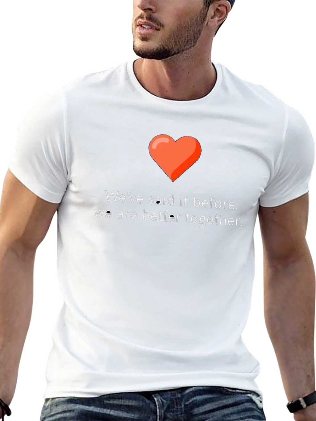 Better Together Graphic Tee - Love & Unity Design
