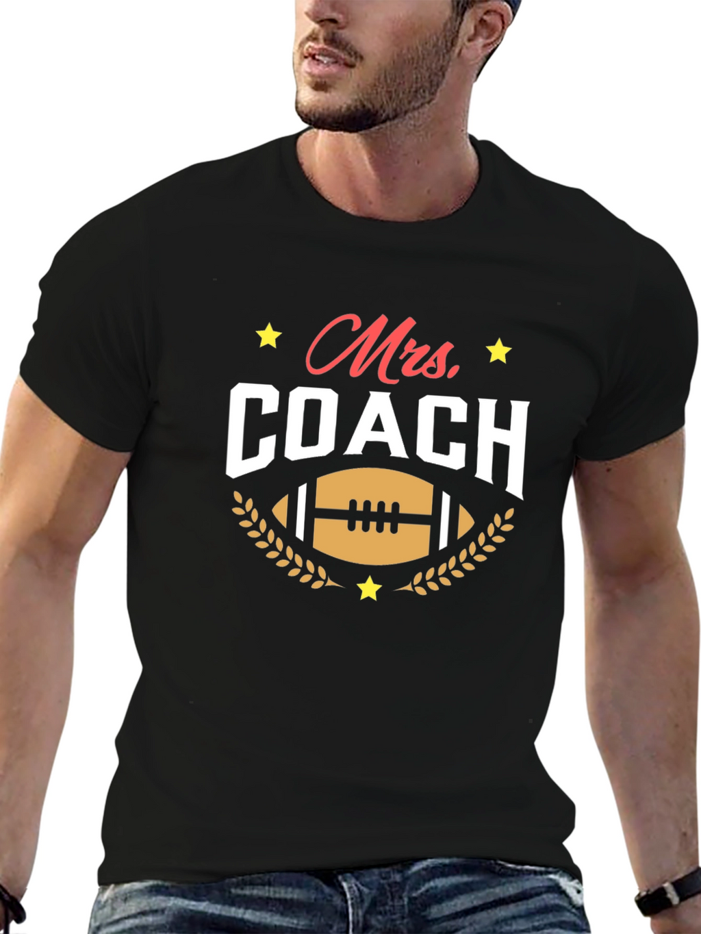 Mrs. Coach T-Shirt - Football Mom Tee