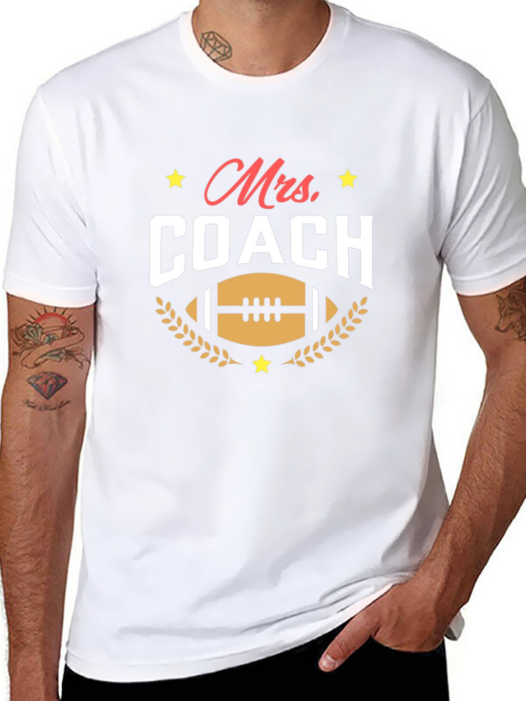 Mrs. Coach T-Shirt - Football Mom Tee