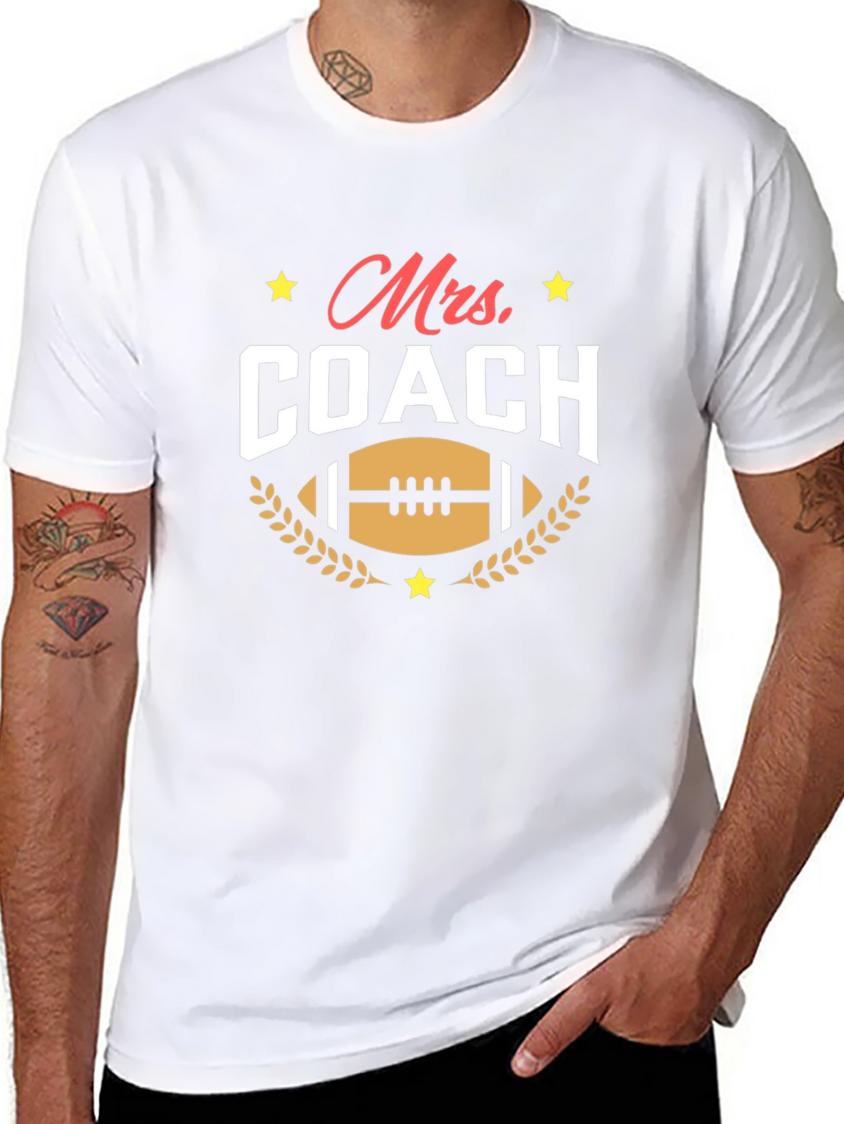 Mrs. Coach T-Shirt - Football Mom Tee