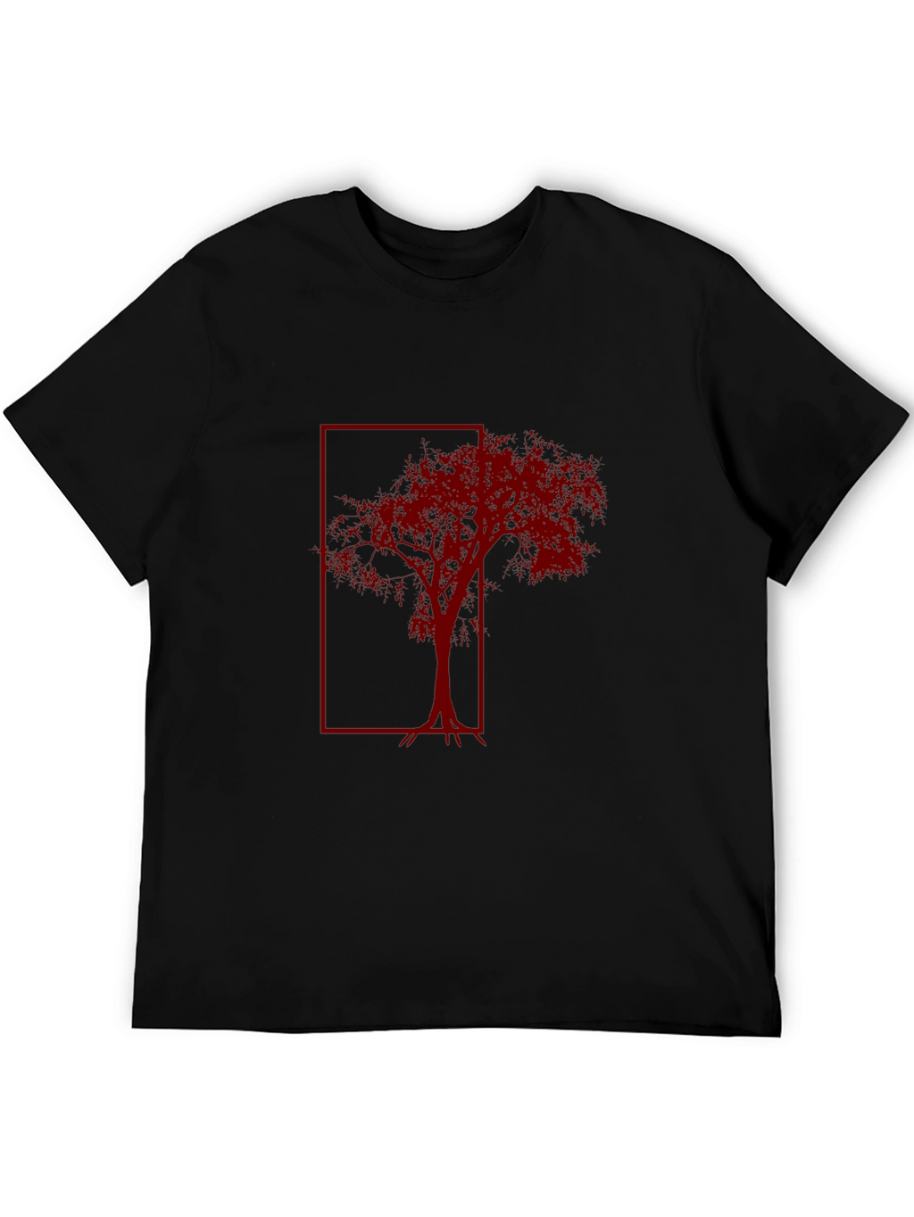 Red Tree Graphic Tee - Mens Black T-Shirt