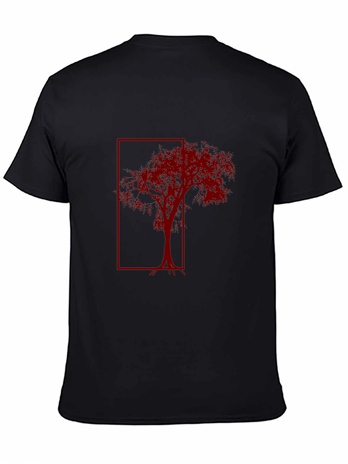 Red Tree Graphic Tee - Mens Black T-Shirt