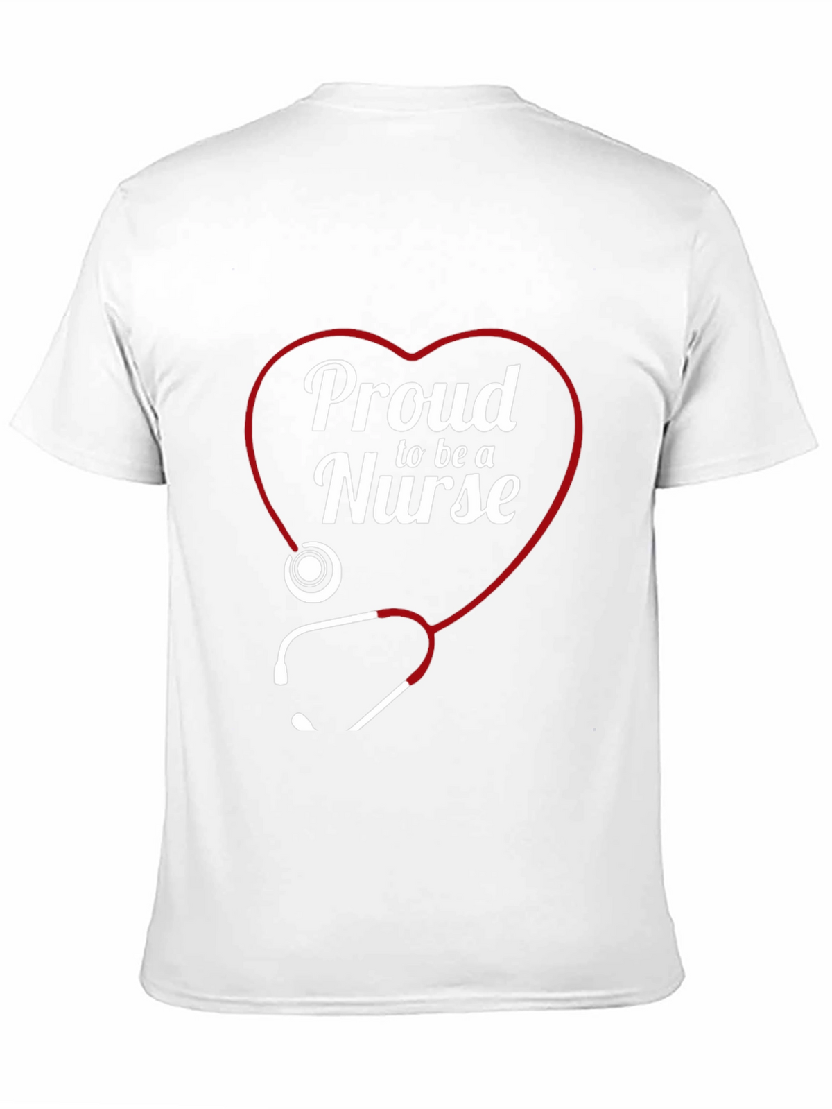 Proud Nurse Heart Stethoscope T-Shirt