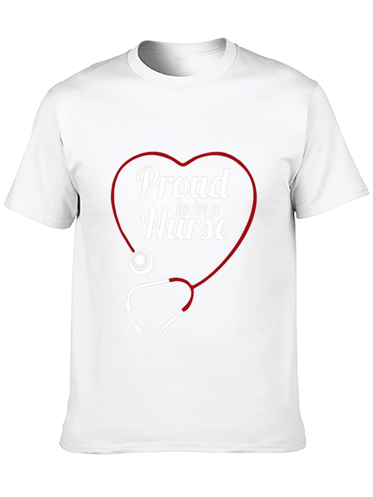 Proud Nurse Heart Stethoscope T-Shirt