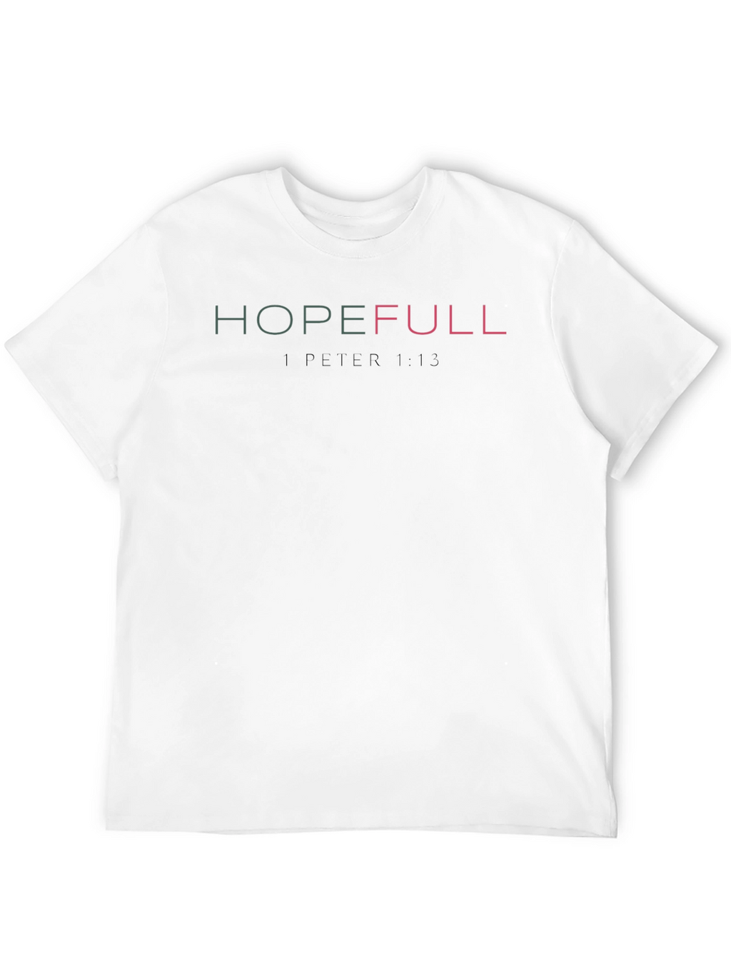 Hopefull 1 Peter 1:13 T-Shirt Christian Black