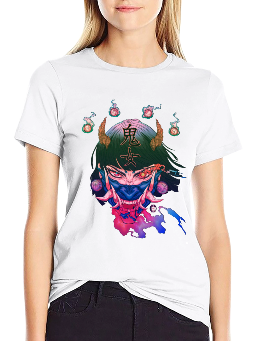 Oni Girl Graphic T-Shirt - Unique Design