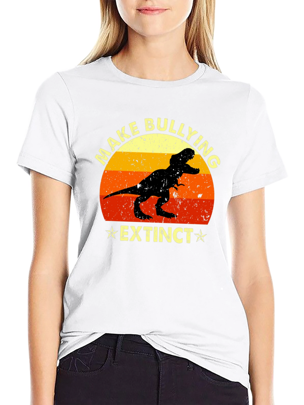 Make Bullying Extinct T-Rex Graphic Tee