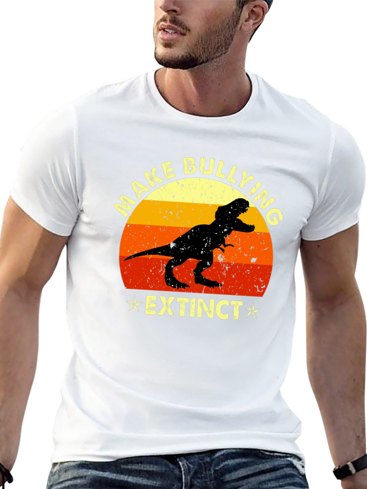 Make Bullying Extinct T-Rex Graphic Tee