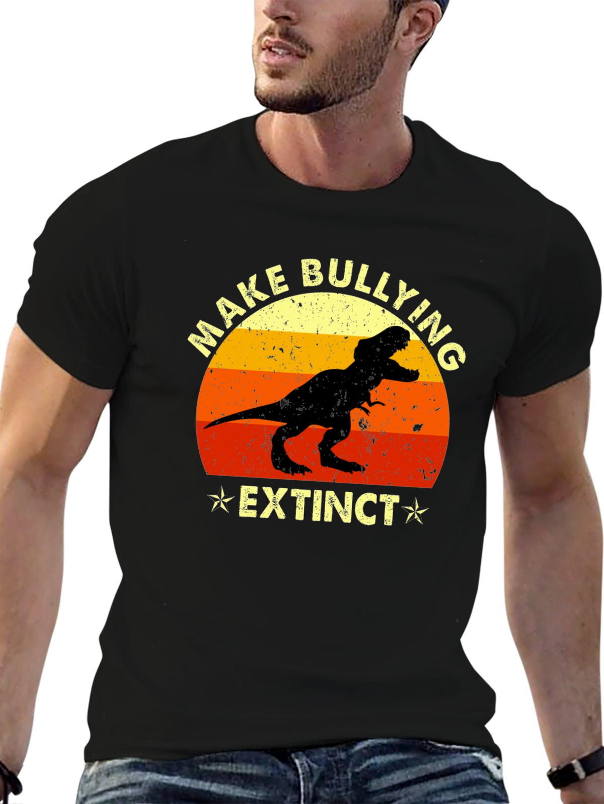 Make Bullying Extinct T-Rex Graphic Tee