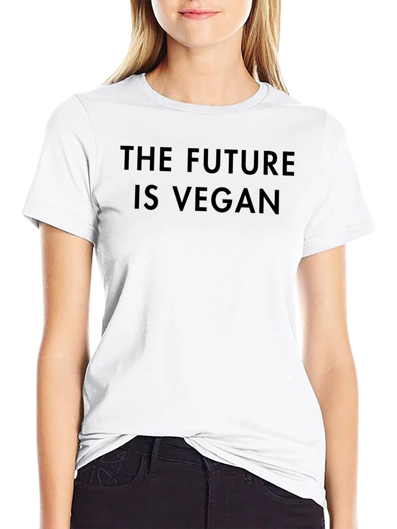 The Future Is Vegan T-Shirt - Black Vegan Tee