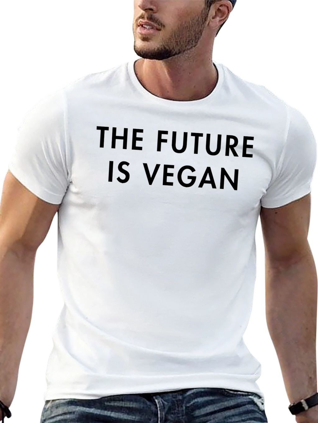 The Future Is Vegan T-Shirt - Black Vegan Tee