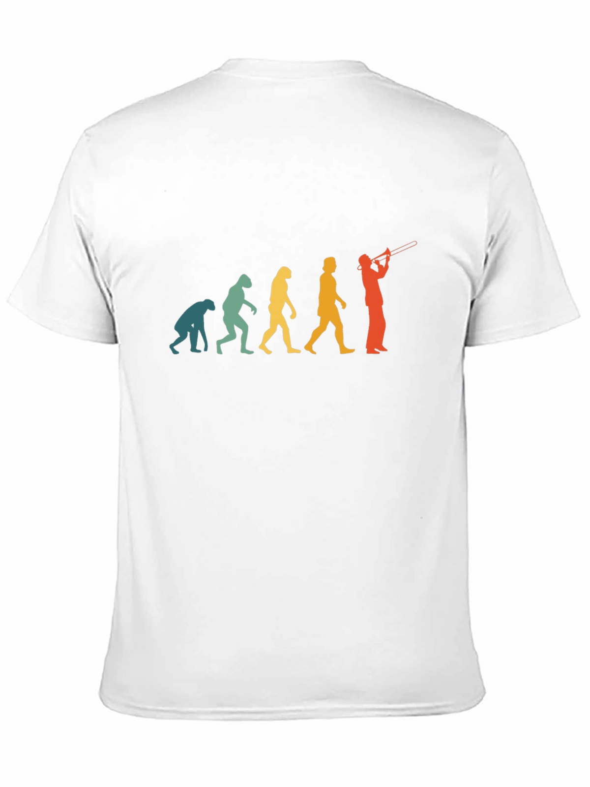 Evolution of Trombone Player Black T-Shirt