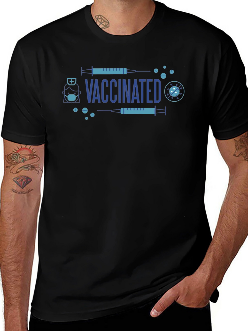 Vaccinated Graphic T-Shirt