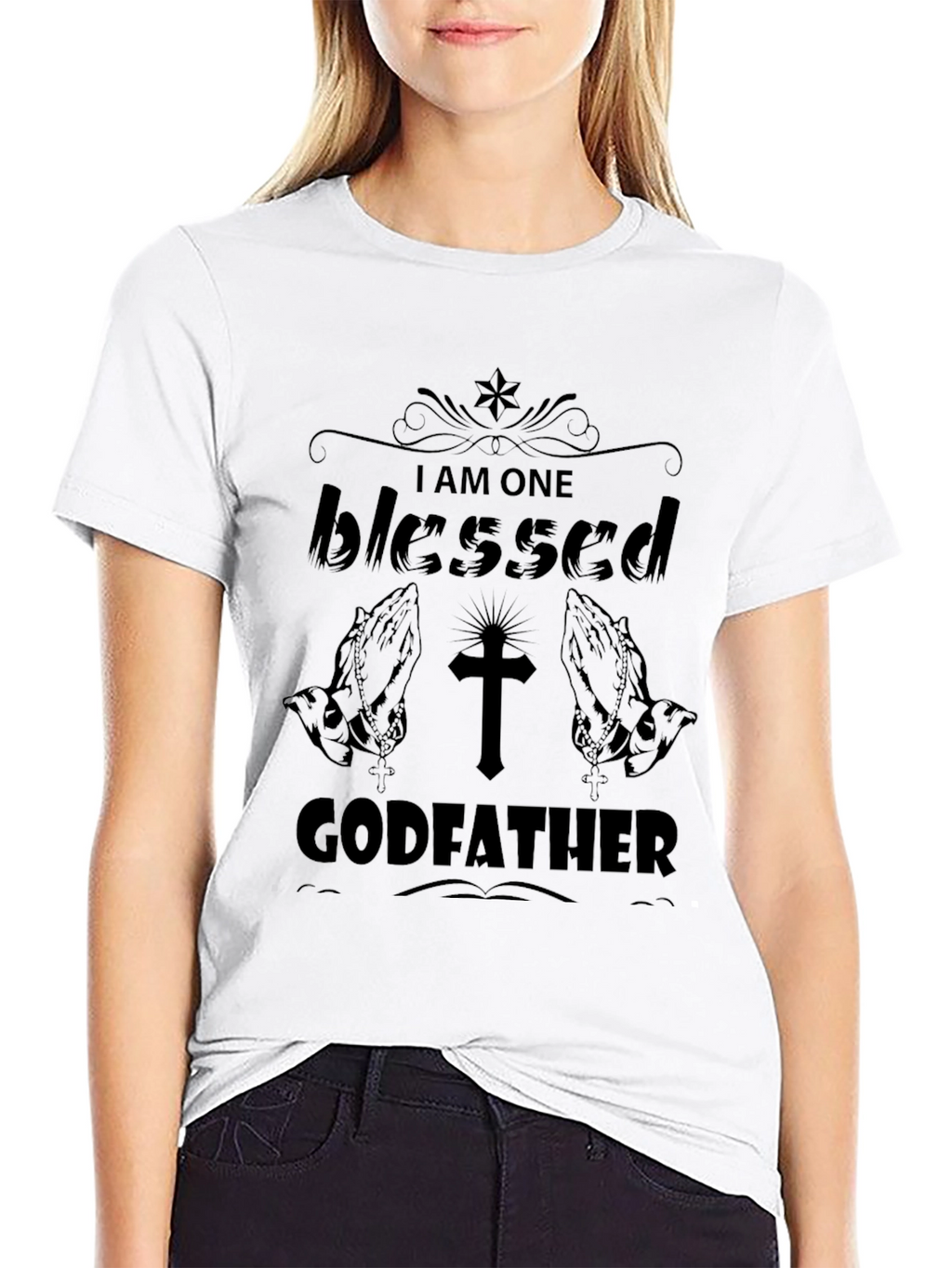 Blessed Godfather T-Shirt - Religious Gift