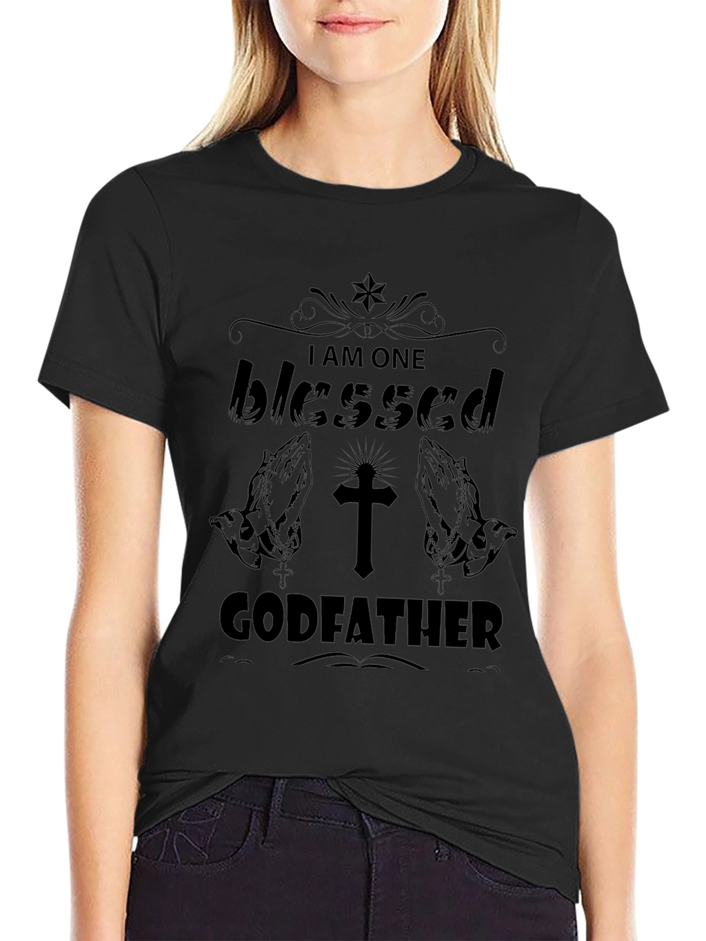 Blessed Godfather T-Shirt - Religious Gift