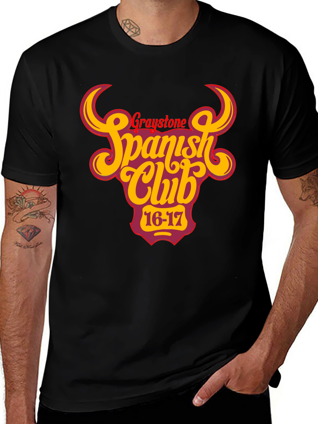 Graystone Spanish Club Black T-Shirt