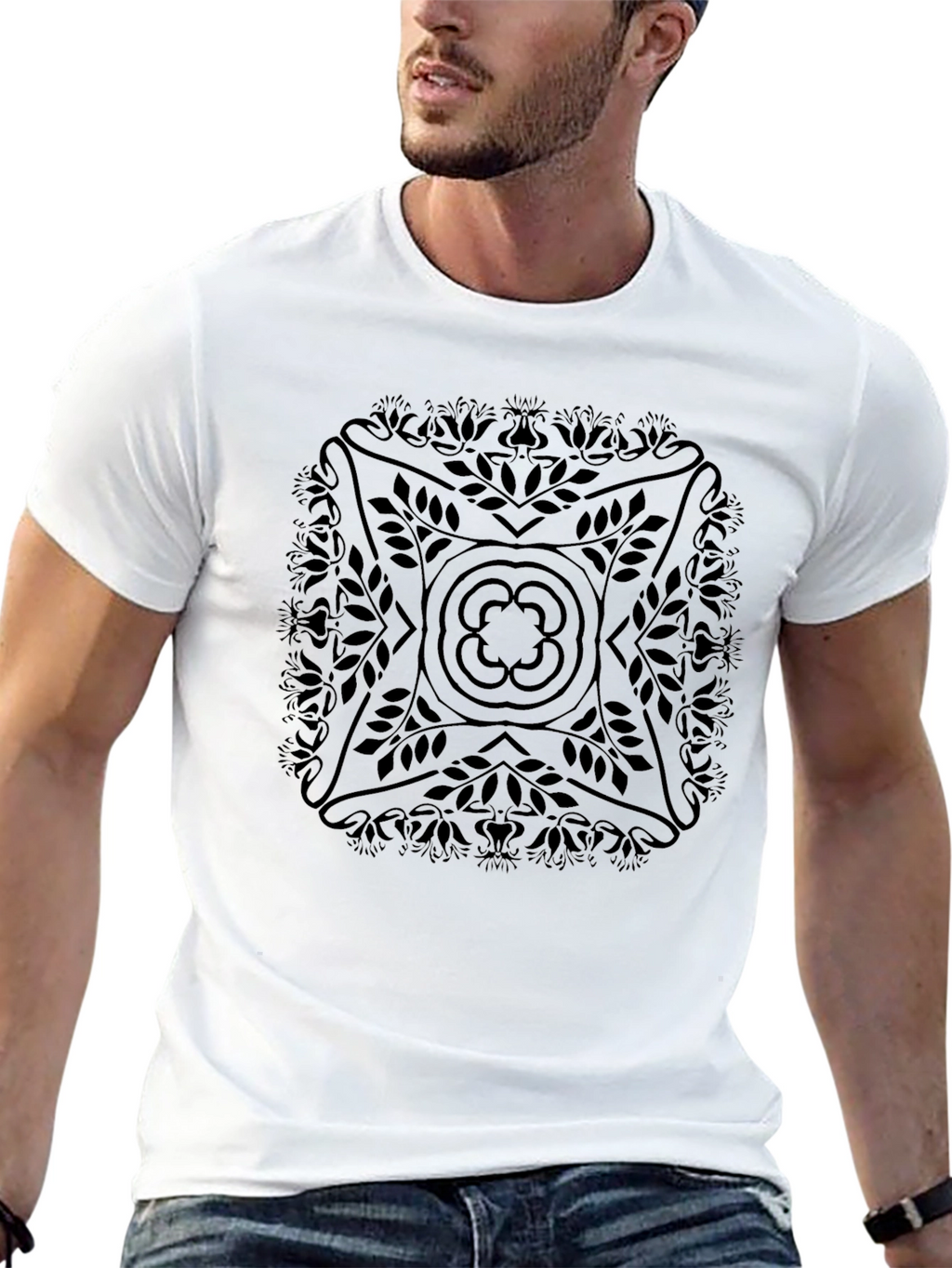 Stylish Black Graphic Tee
