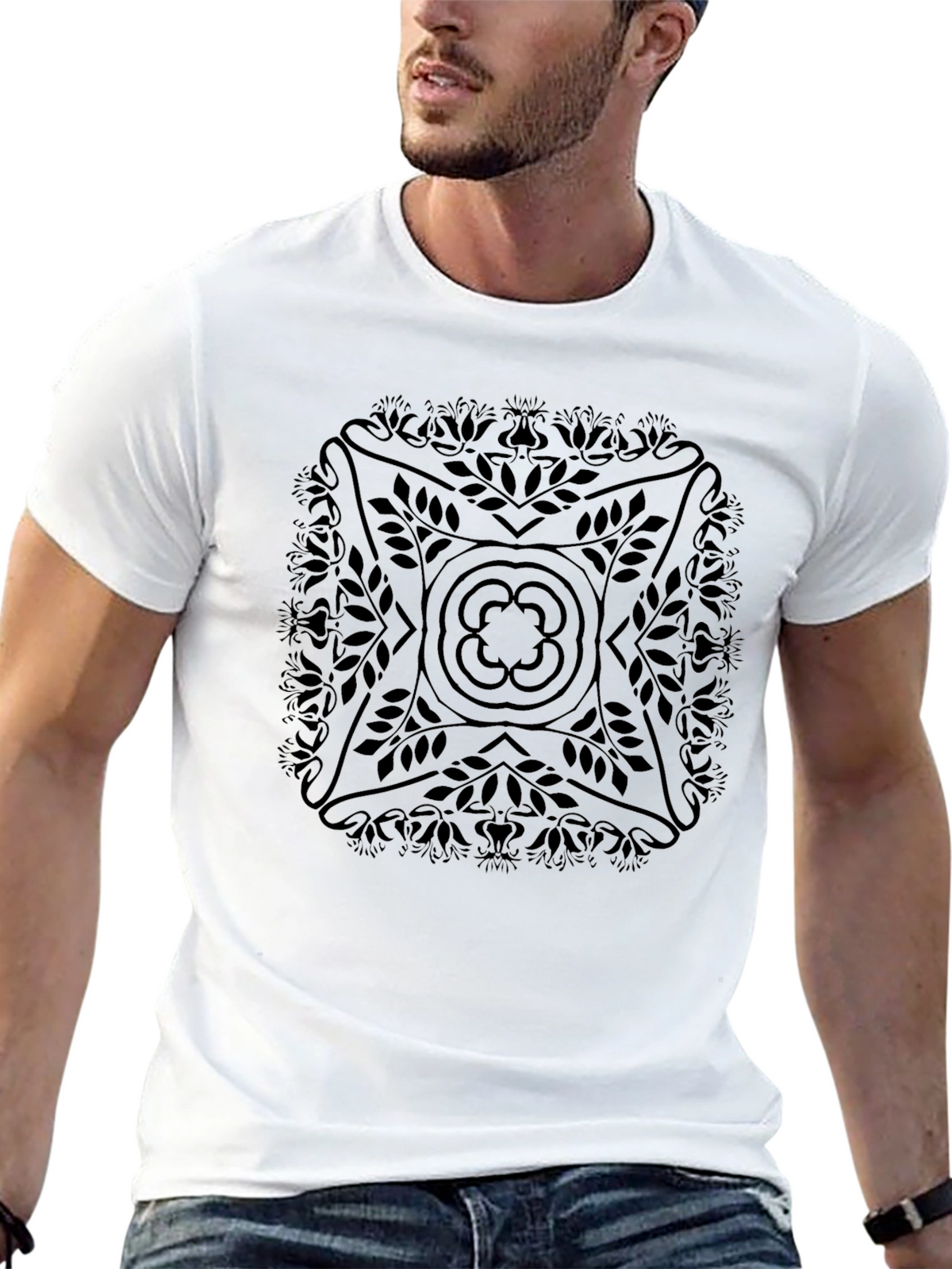 Stylish Black Graphic Tee