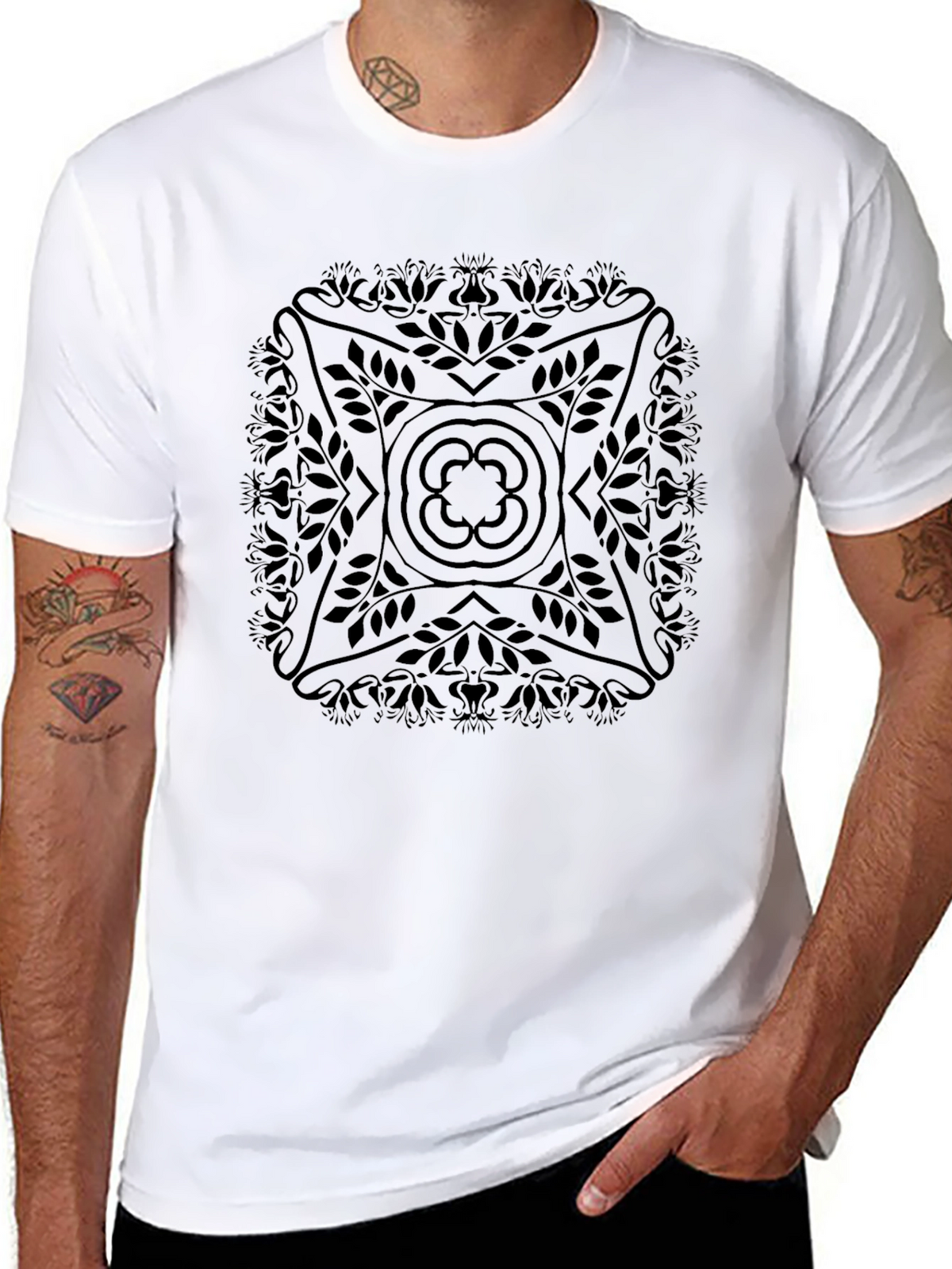 Stylish Black Graphic Tee