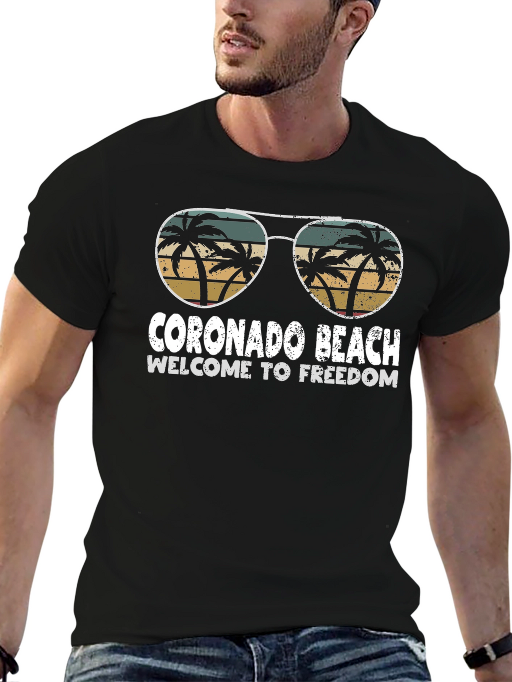 Coronado Beach T-Shirt - Freedom Vibes