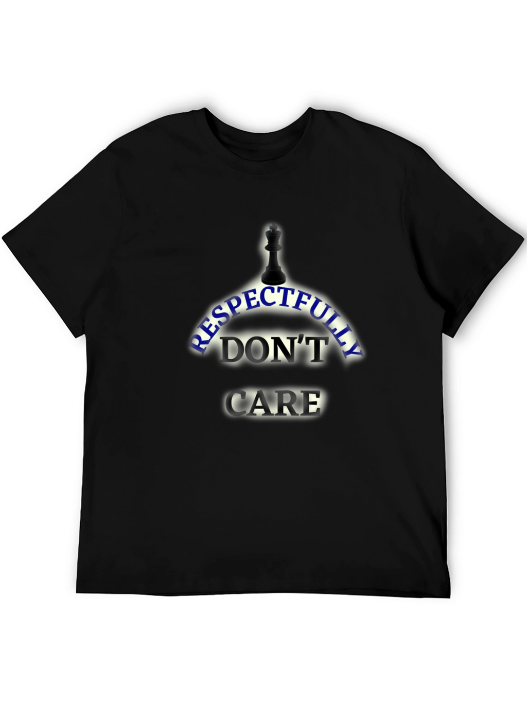 Respectfully Dont Care Black T-Shirt