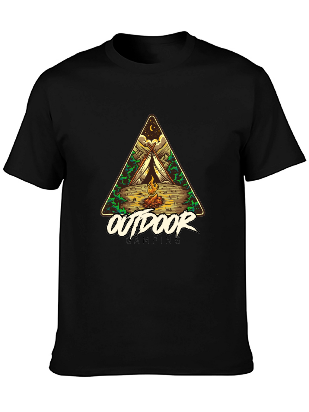 Outdoor Camping Graphic Tee - Adventure Awaits!