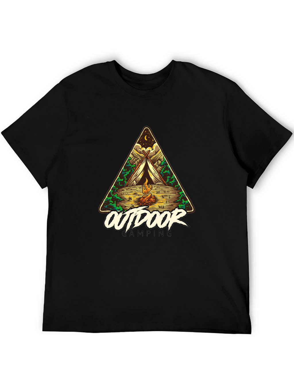 Outdoor Camping Graphic Tee - Adventure Awaits!