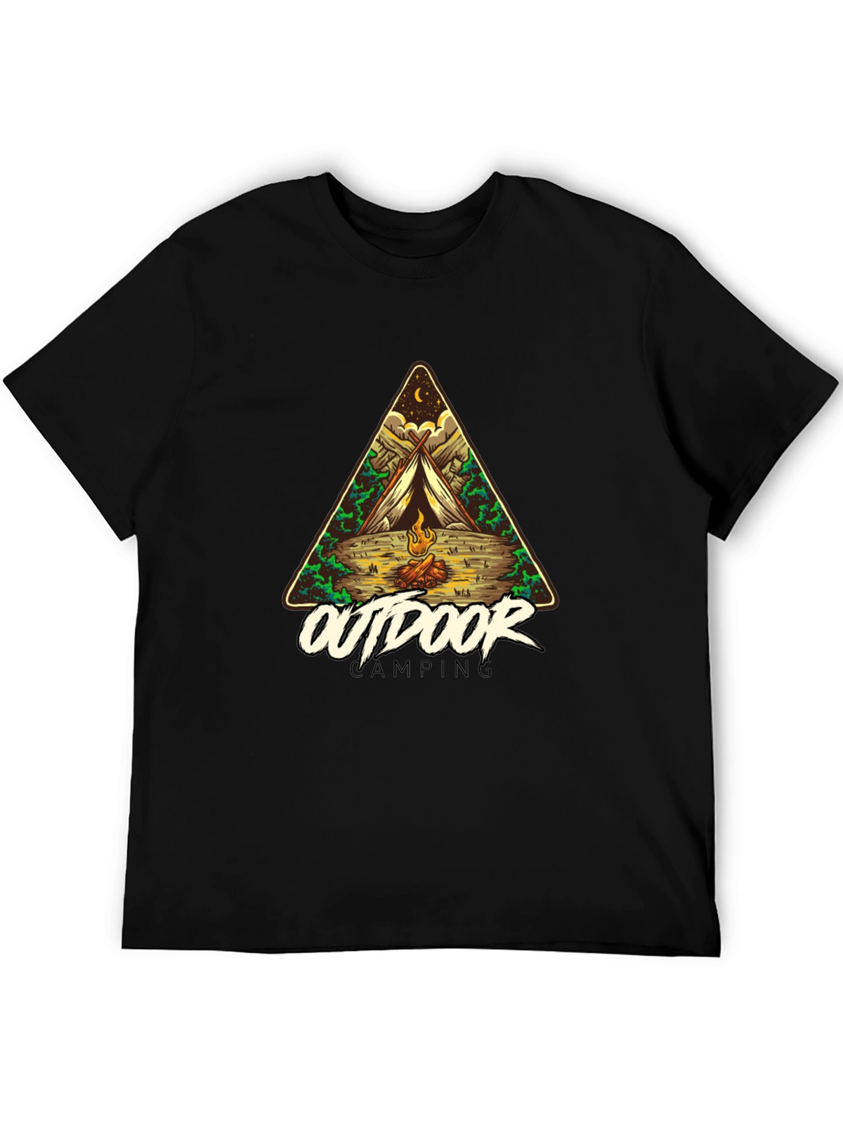 Outdoor Camping Graphic Tee - Adventure Awaits!