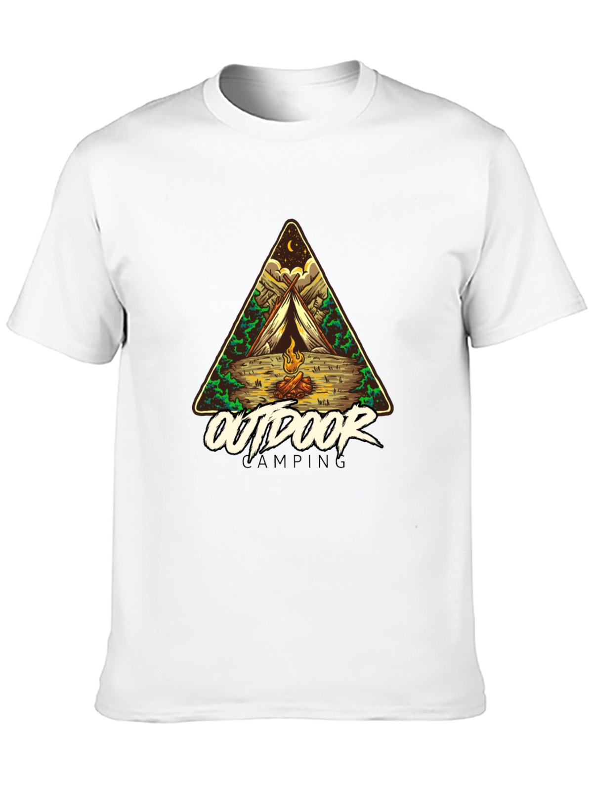Outdoor Camping Graphic Tee - Adventure Awaits!