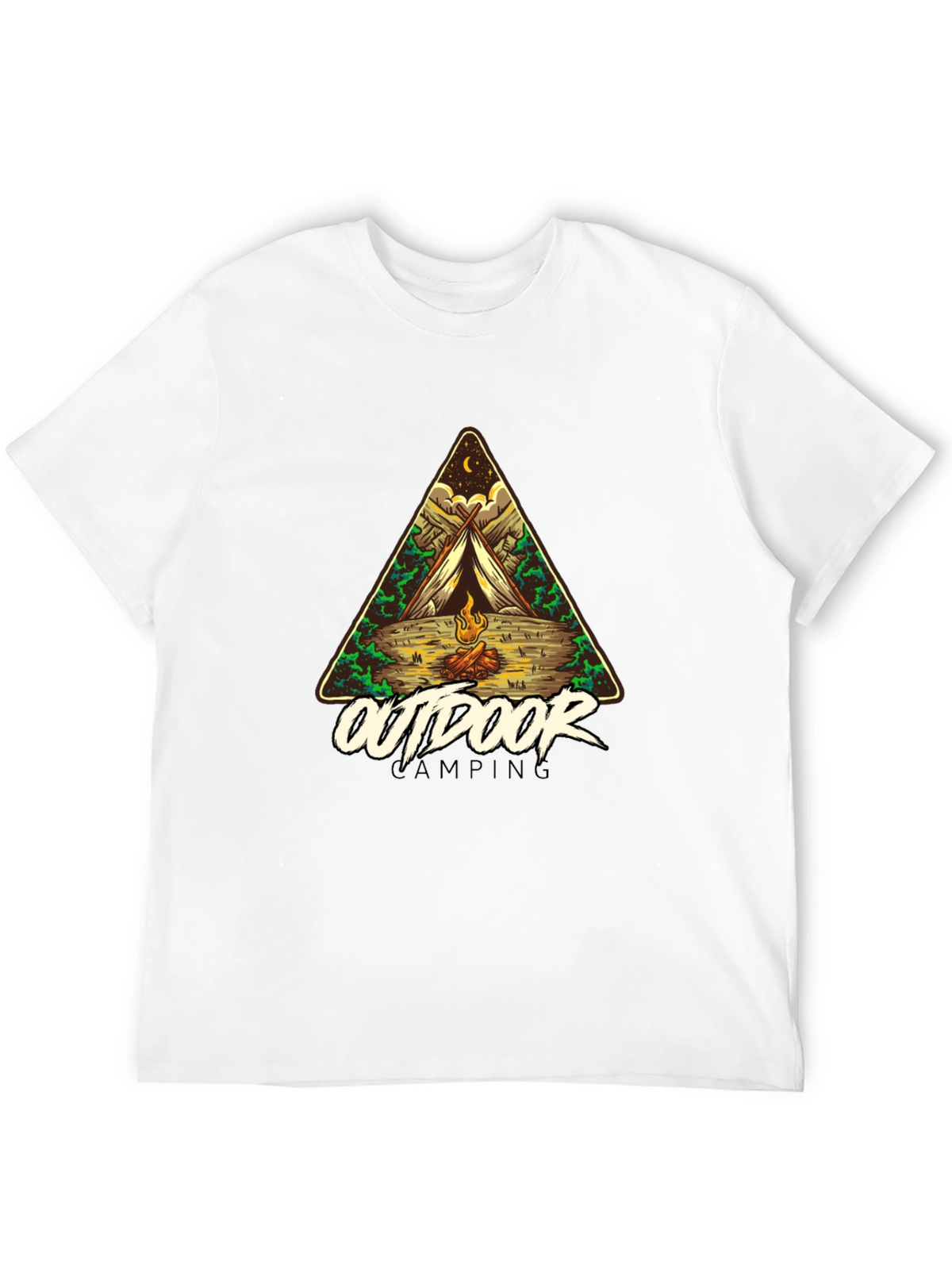 Outdoor Camping Graphic Tee - Adventure Awaits!
