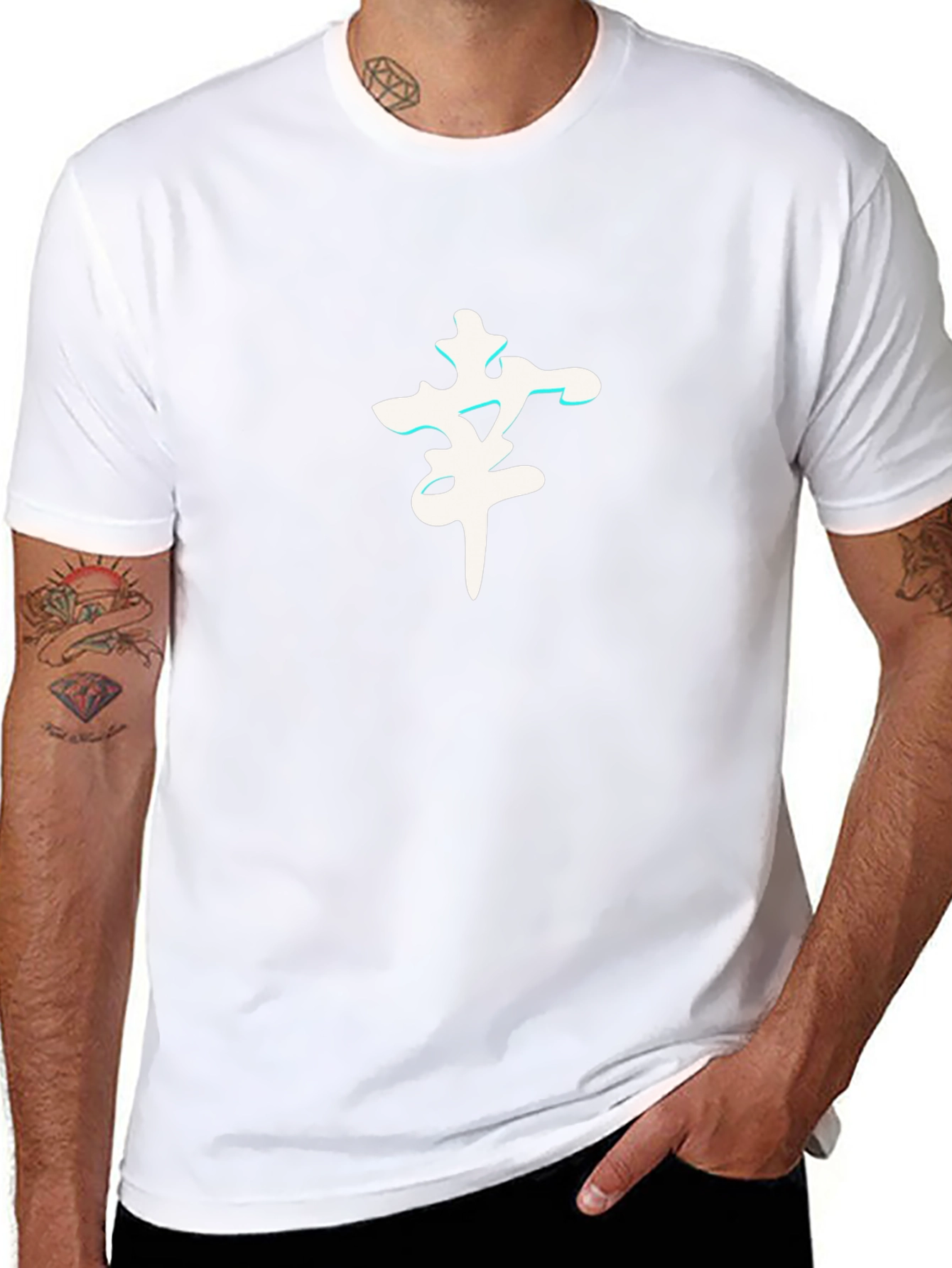 Graphic Tee - Kanji Symbol - Casual Style