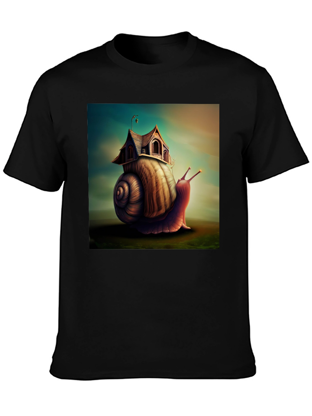 Whimsical Snail House Tee
