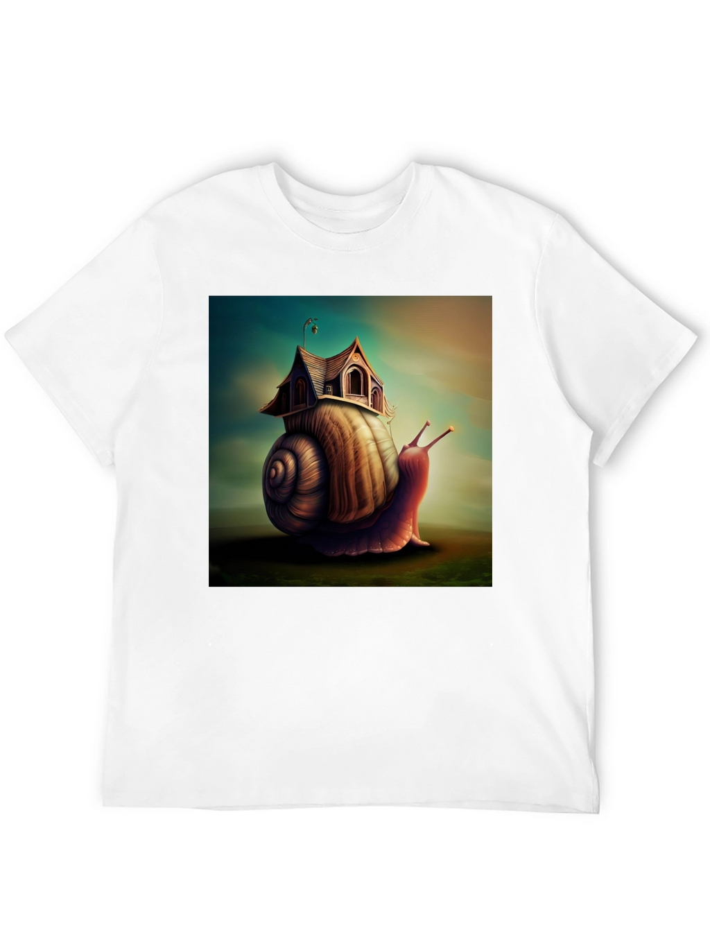 Whimsical Snail House Tee