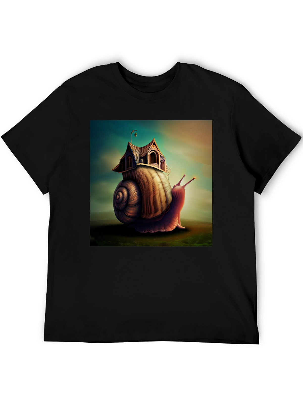 Whimsical Snail House Tee