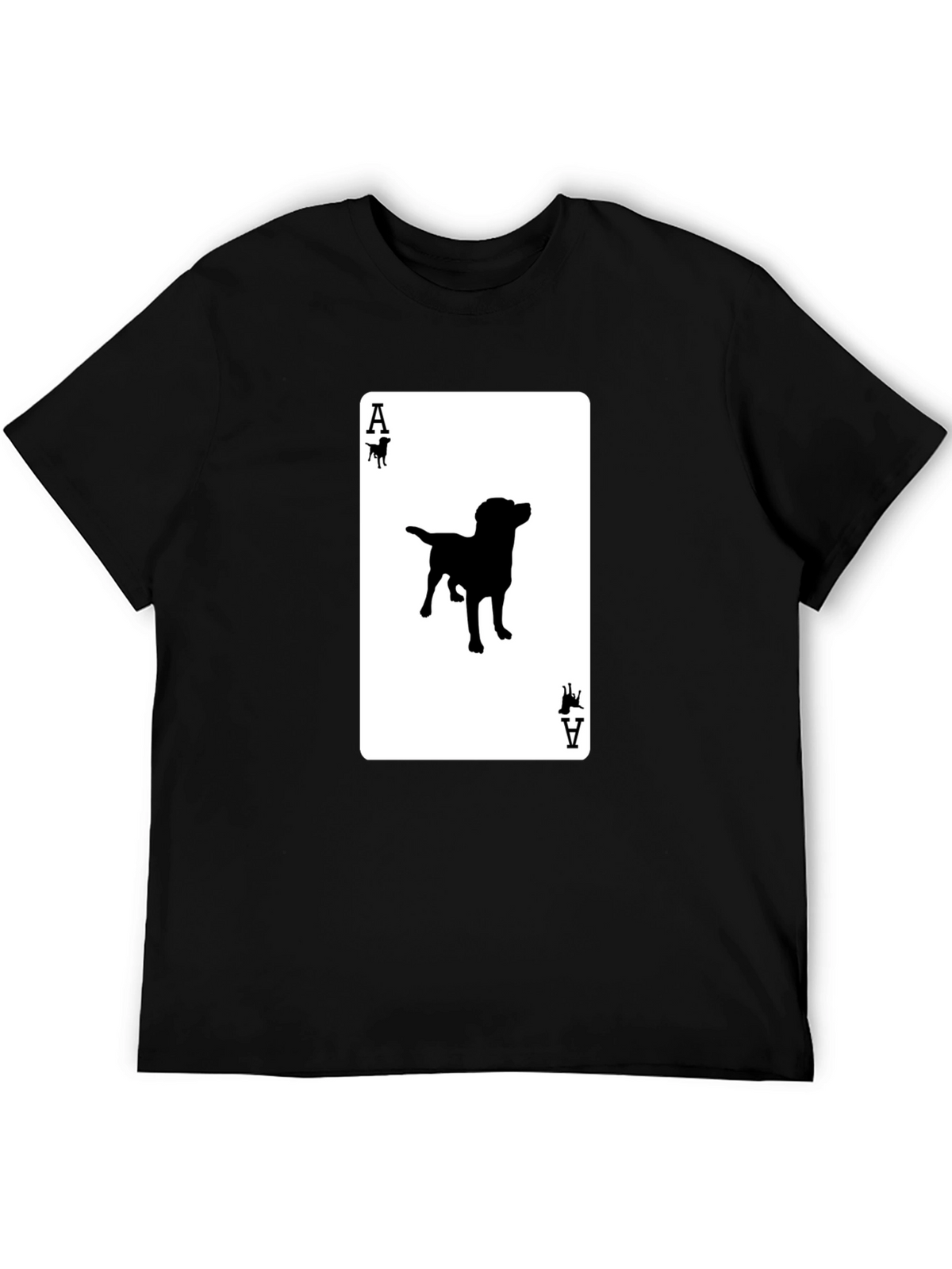 Ace of Dogs T-Shirt - Novelty Canine Card Tee