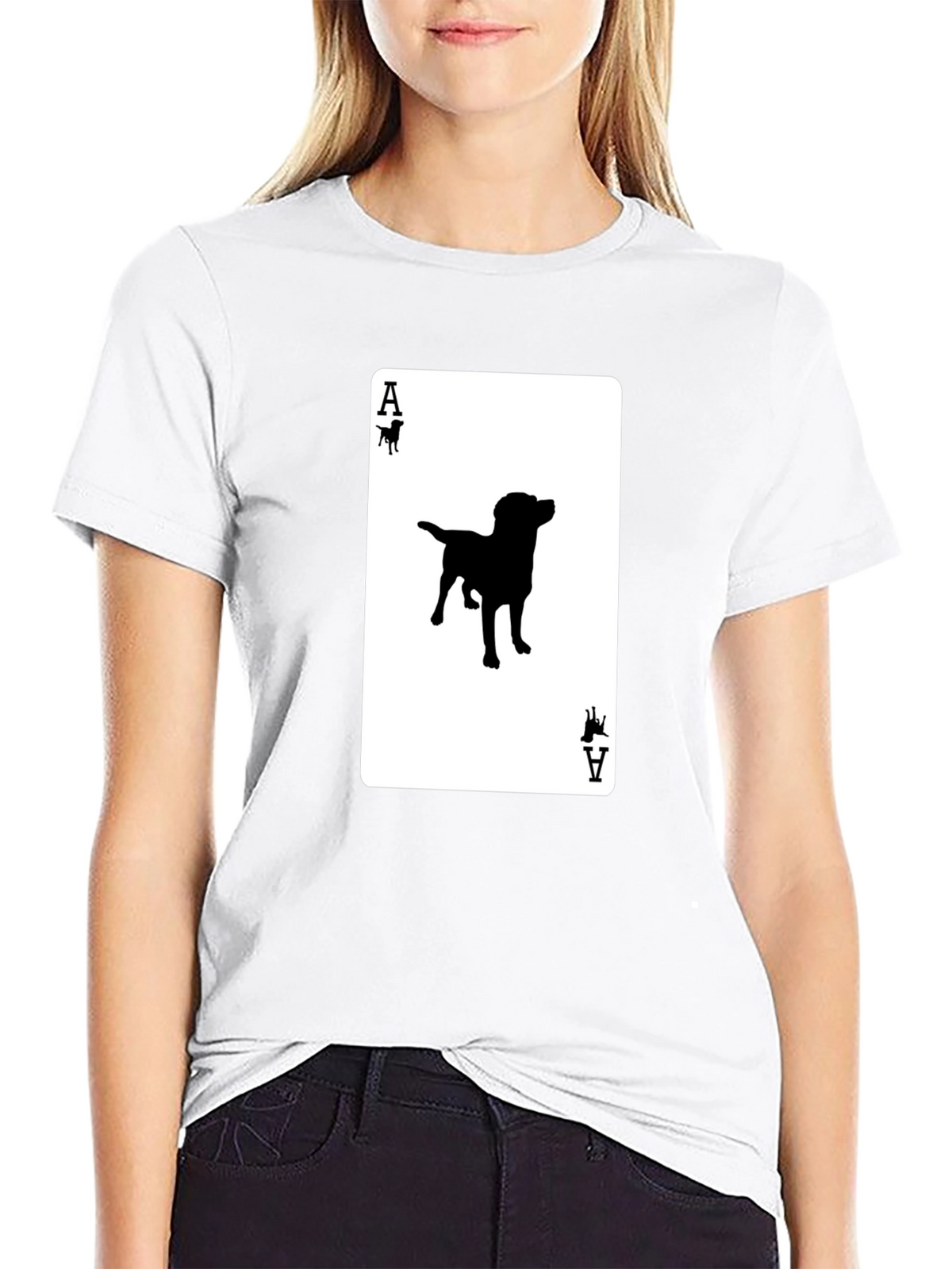 Ace of Dogs T-Shirt - Novelty Canine Card Tee